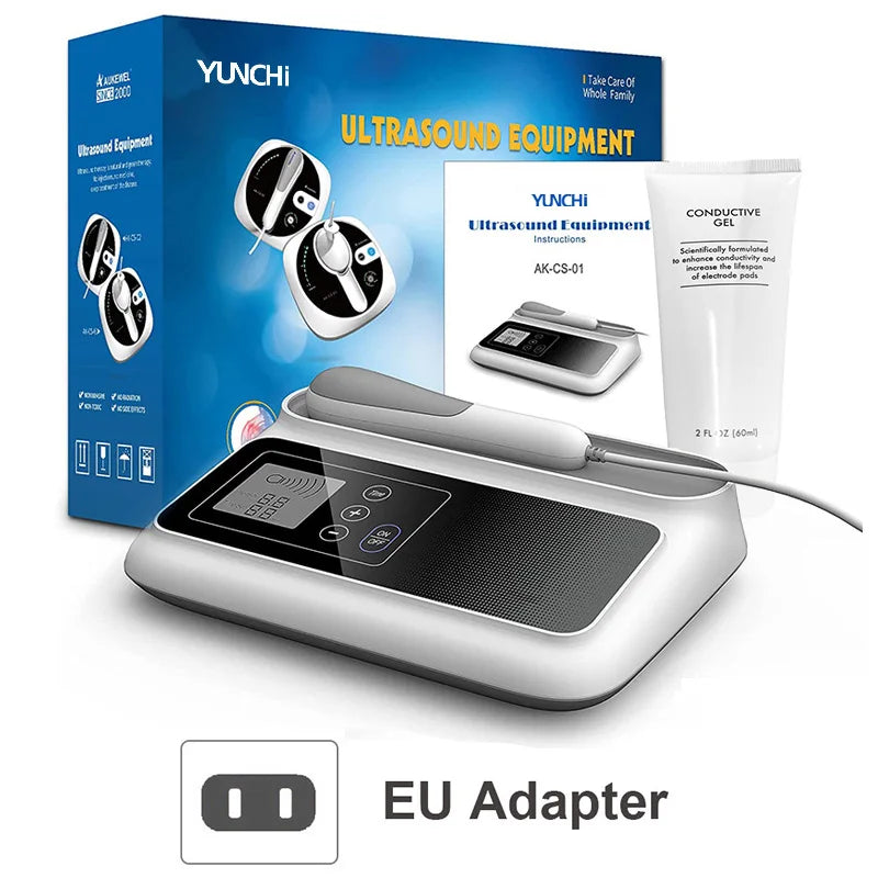 Ultrasonic Therapy Machine 1.05 MHz Intensity for Pain Relief Device Ultrasound Physiotherapy Muscle Joints Massager No Drug Use
