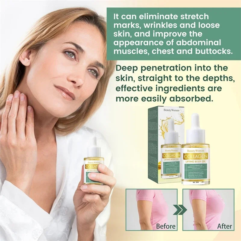 2pc Collagen Estrogen Female Hormones Oil,Remove Spots Wrinkle Eye Bags Anti-Aging,Breast Butt Enlargement,Skin Care for Women