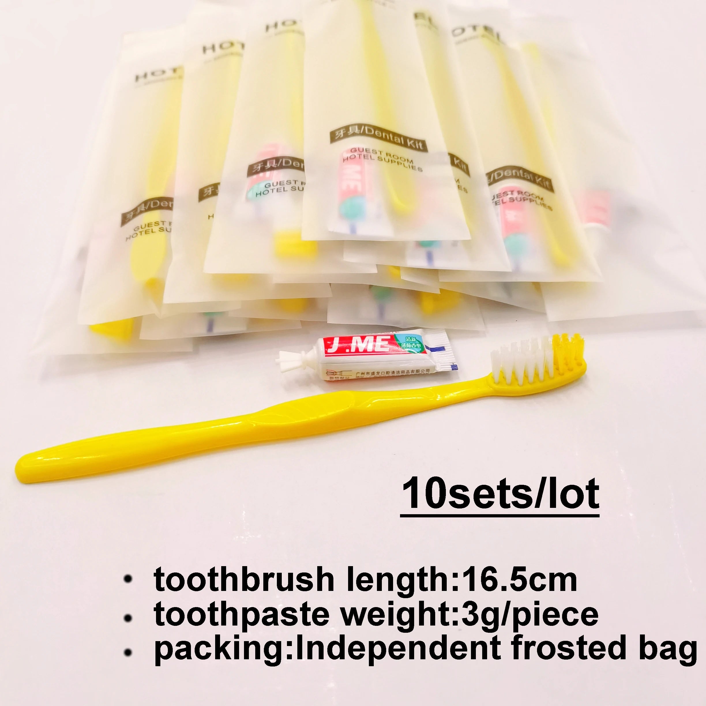 Hotel Supplies Travel Trip Dental Kit Disposable Toothbrush Toothpaste Sets Wholesale Independent Packing