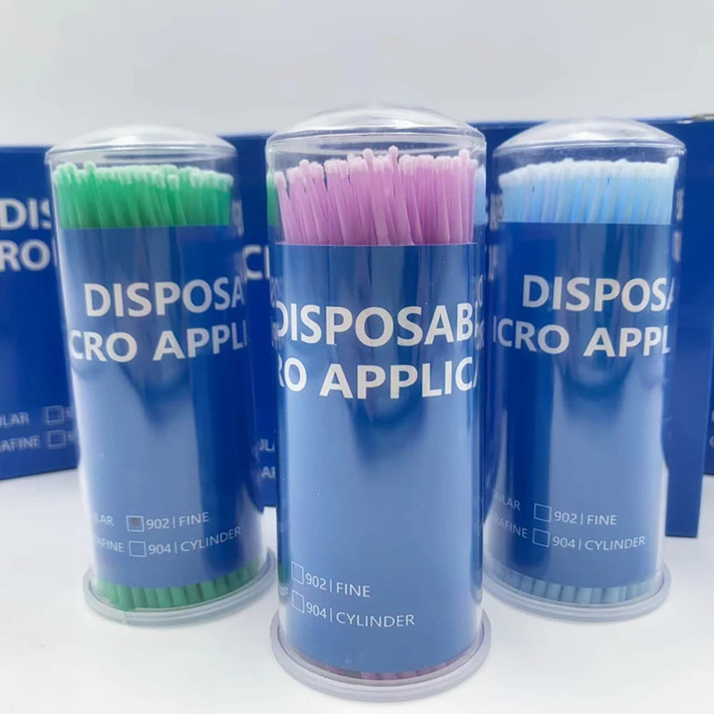 PIORPOY 100Pcs Dental Micro Brush Bottle Dental Disposable Micro Brushes Applicators Brush Teeth Oral Dentist Materials Dropship
