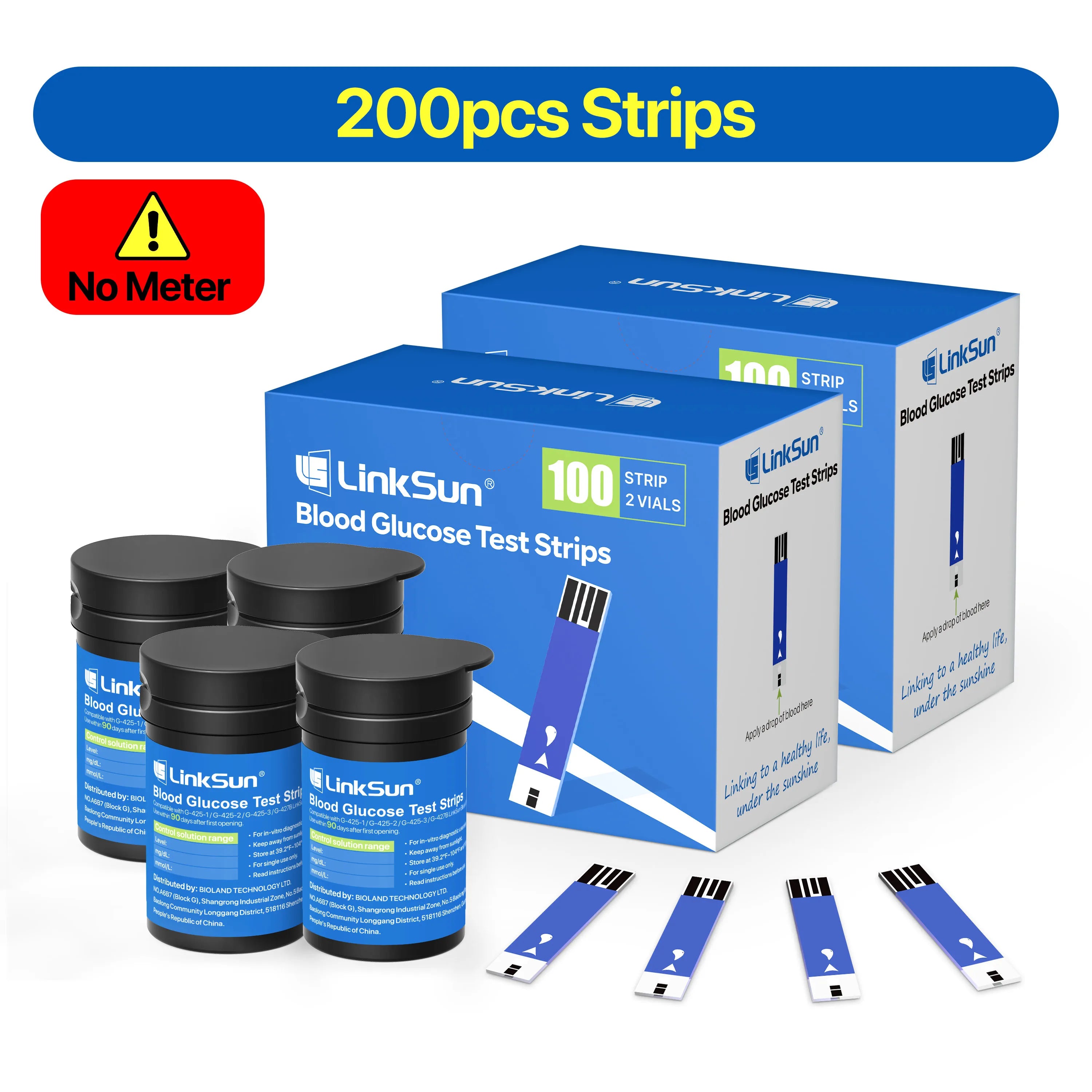 Blood Glucose Meter LinkSun G-425-3 Glucometer 50/100pcs Diabetes Tester Blood Sugar Monitor Digital Glucosemeter Complete Kit