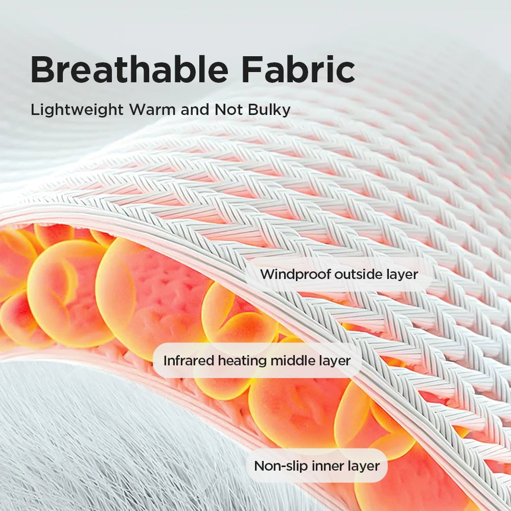 Electric Foot Heat Massager Hot Compresses Vibration Massager Breathable Material Foot and Ankle Joint Hot Compress Protection