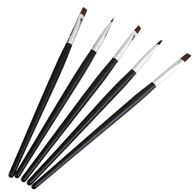 5Pcs Dental Resin Brush Pens Dental Shaping Silicone Adhesive Composite Porcelain Teeth Dentist Tools Dentistry Lab Tool