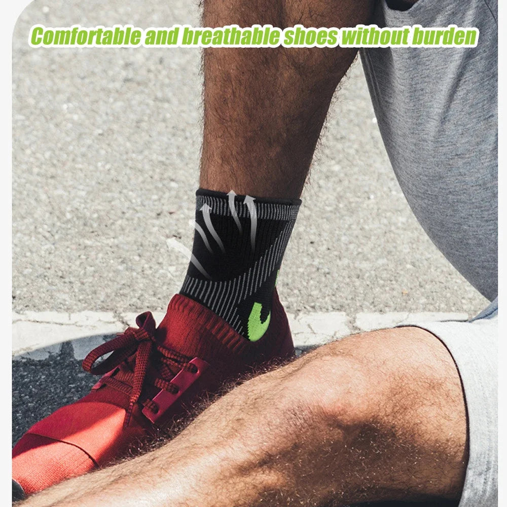 1Pcs Achilles Tendon Support Brace, Plantar Fasciitis Sock,Ankle Compression Sleeve For Running,Tendonitis and Flat Feet Relief