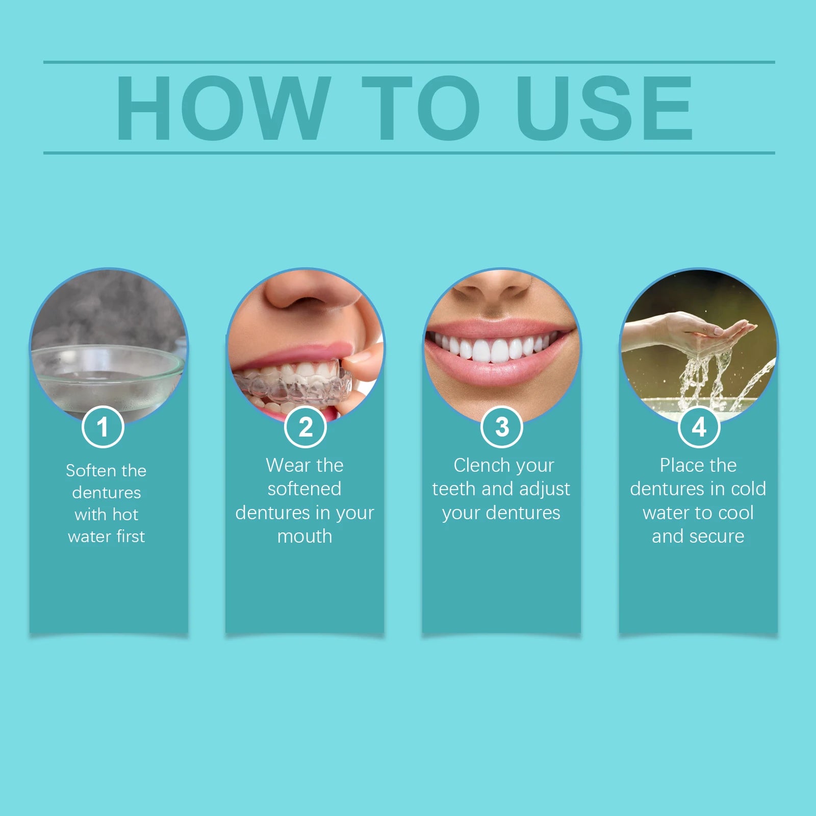 Perfect Fit Teeth Whitening Fake Tooth Cover Snap on Silicone Smile Veneers Teeth Flexibles Fake Teeth Dental Whitening Devices