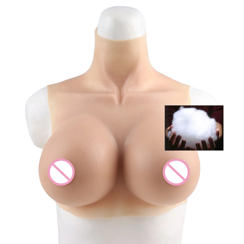 Tgirl Cosplay for Men Fake Silicone Breast Forms Huge Boob A/C/D/G/H Cup Transgender Drag Queen Shemale Cosplay