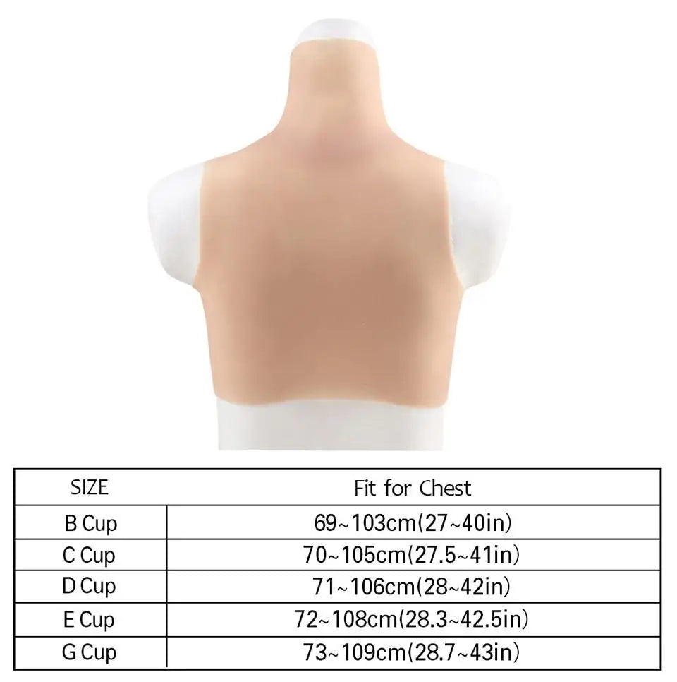 Tgirl Cosplay for Men Fake Silicone Breast Forms Huge Boob A/C/D/G/H Cup Transgender Drag Queen Shemale Cosplay