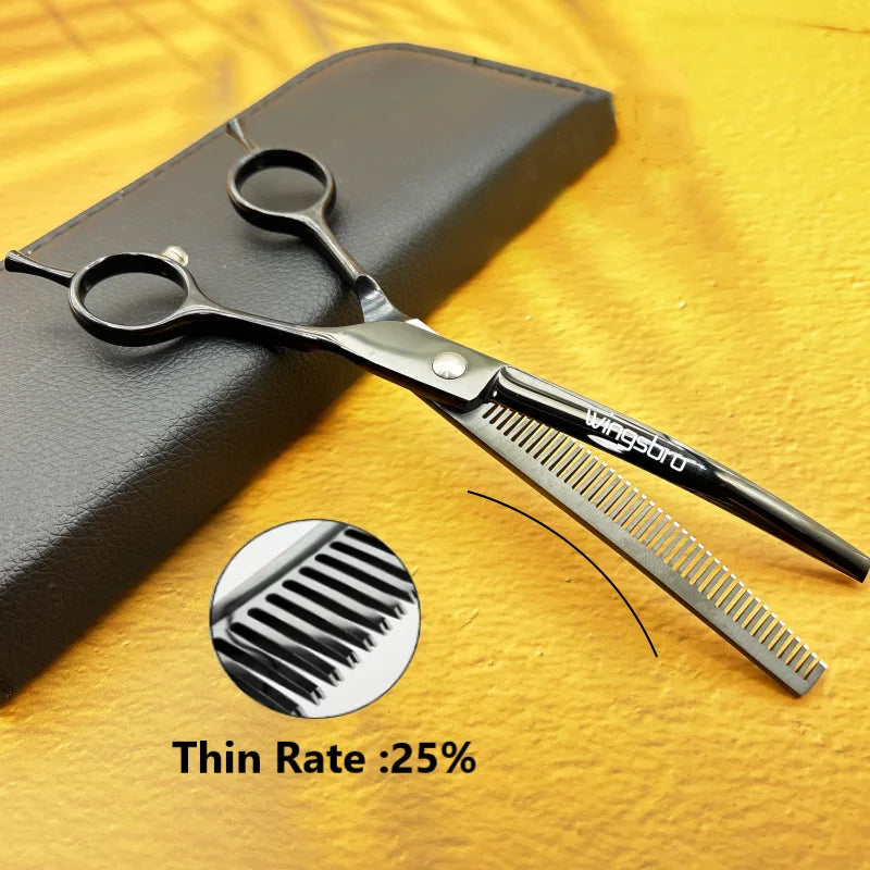7 inch Dog Curved Grooming Shears Curved Thinning scissors Stainless Steel Dog Grooming Scissors For Pet