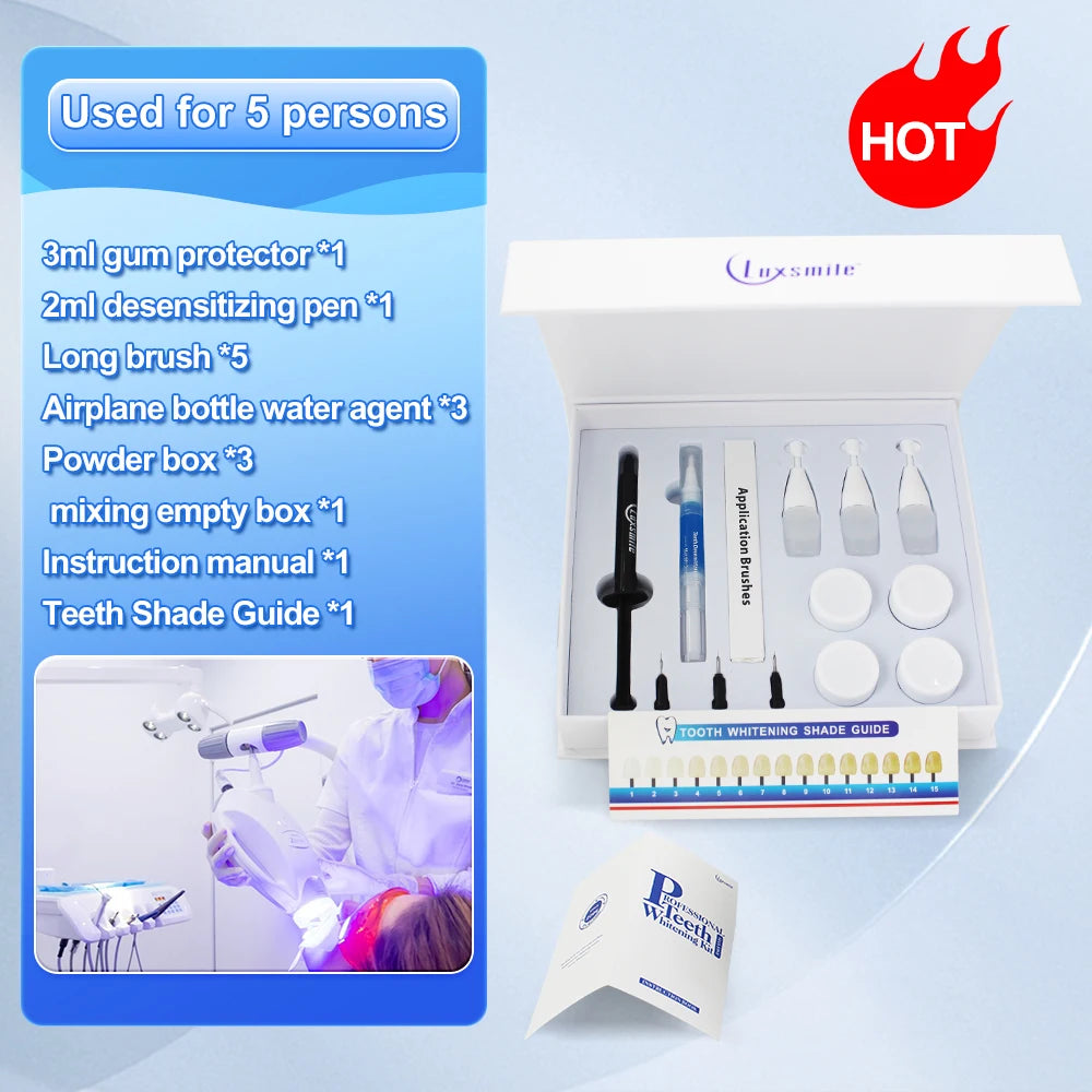 1set Dental Equipment Whitening Oral Treatment Materials Dental Whitening Tools Dental Supplies