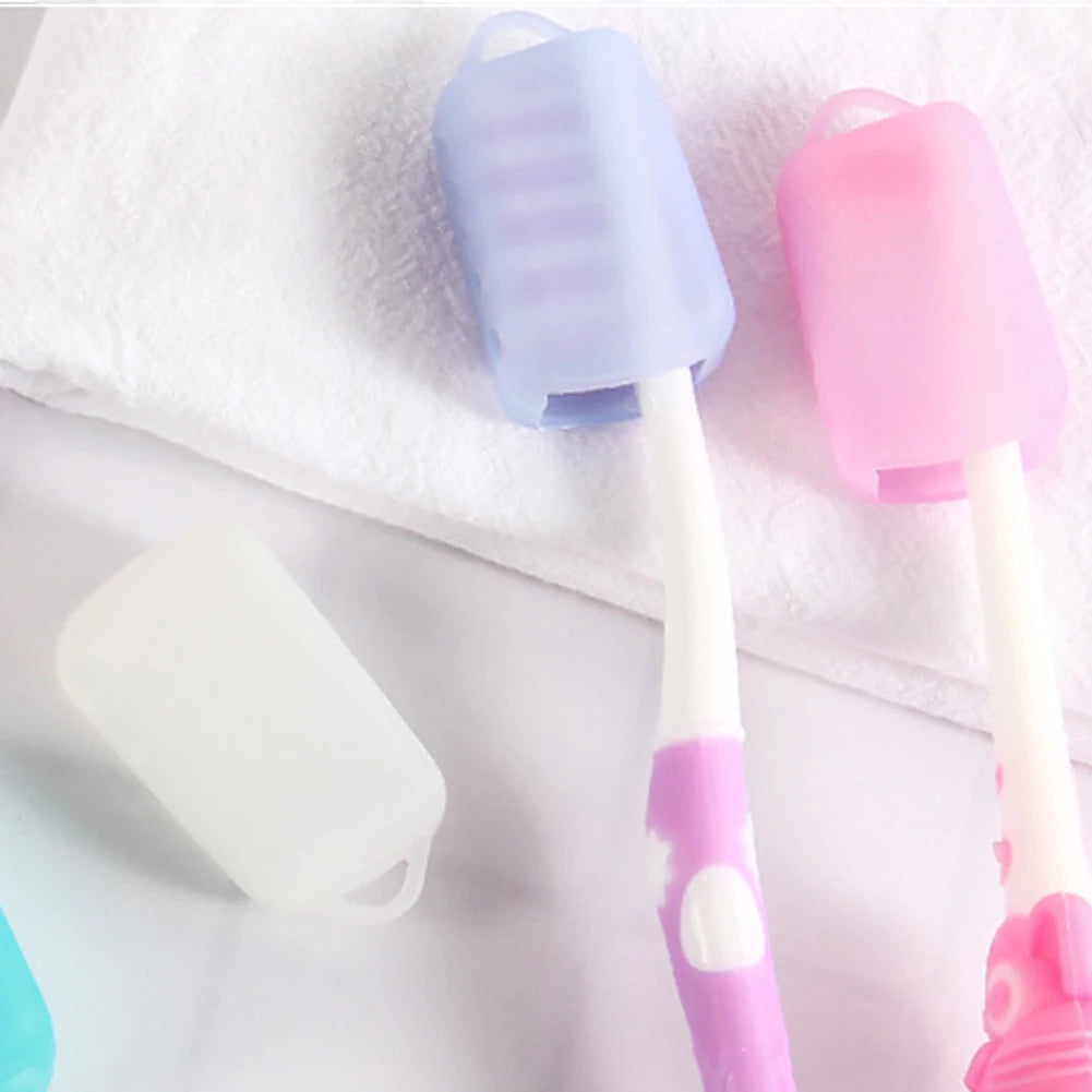 3Pcs Portable Toothbrush Cover Holder for Adults Kids Toothbrush Headgear Travel Camping Brush Cap Case Toothbrushes Protector