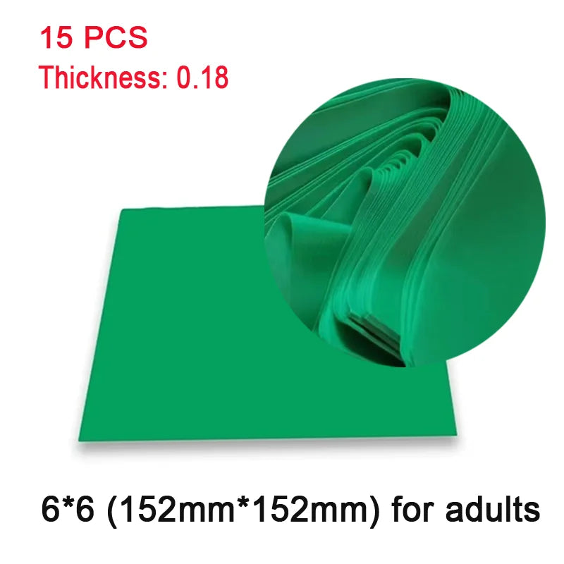 15/20Pcs Dental Rubber Dam Sheet Natural Latex Rubber Barrier Dams 5*5/6*6" Oral Suture Barrier Cloth Dental Surgical Supplies