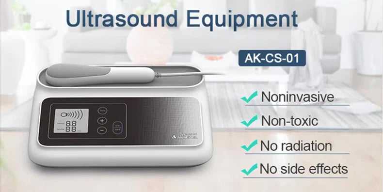 Ultrasound Physiotherapy Machine for Muscle&Joints Pain Relief Stimulator Massage Ultrasonic Therapy Instrument with Storage Bag