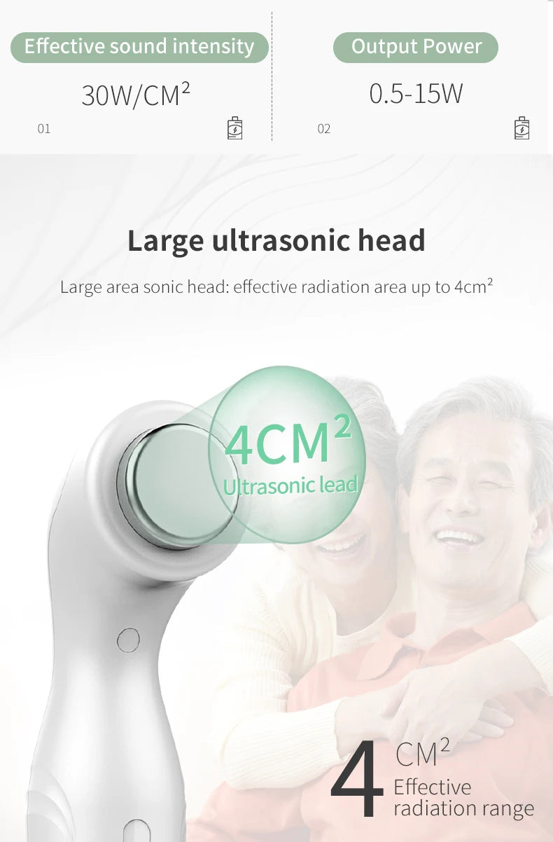Ultrasound Physiotherapy Therapy Machine for Pain Relief & Deep Muscle Massage 1MHz Ultrasonic Physiotherapy Instrument Massager