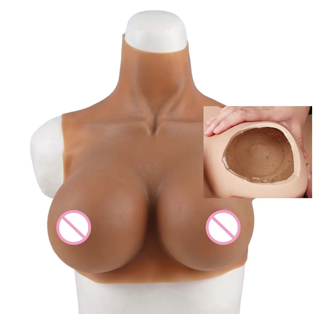 Tgirl Cosplay for Men Fake Silicone Breast Forms Huge Boob A/C/D/G/H Cup Transgender Drag Queen Shemale Cosplay