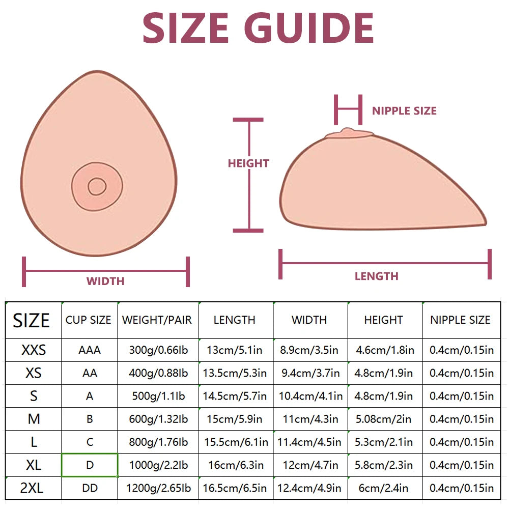 IVITA 1 Pair Realistic Self-adhesive Silicone Fake Breasts Form Fake Boobs for Crossdresser Prosthesis Transgender Cosplay