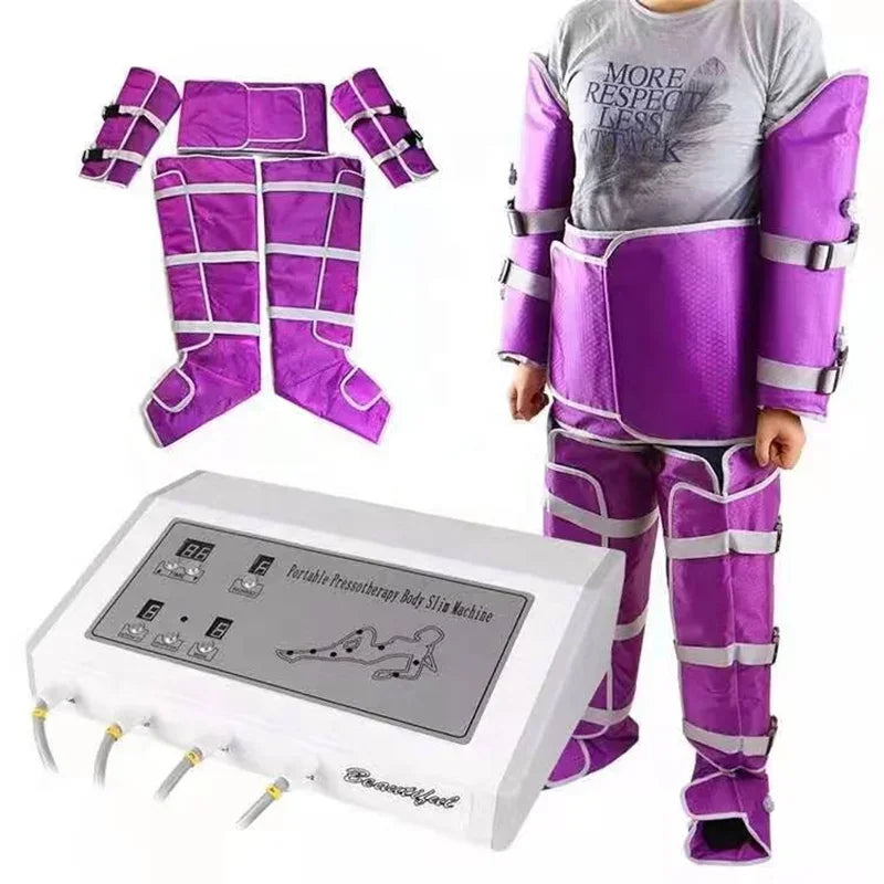 EMS Weight Loss Pressotherapy Suit Lymphatic Drainage Air Pressure Massage for Body Detoxification Fitness Machine