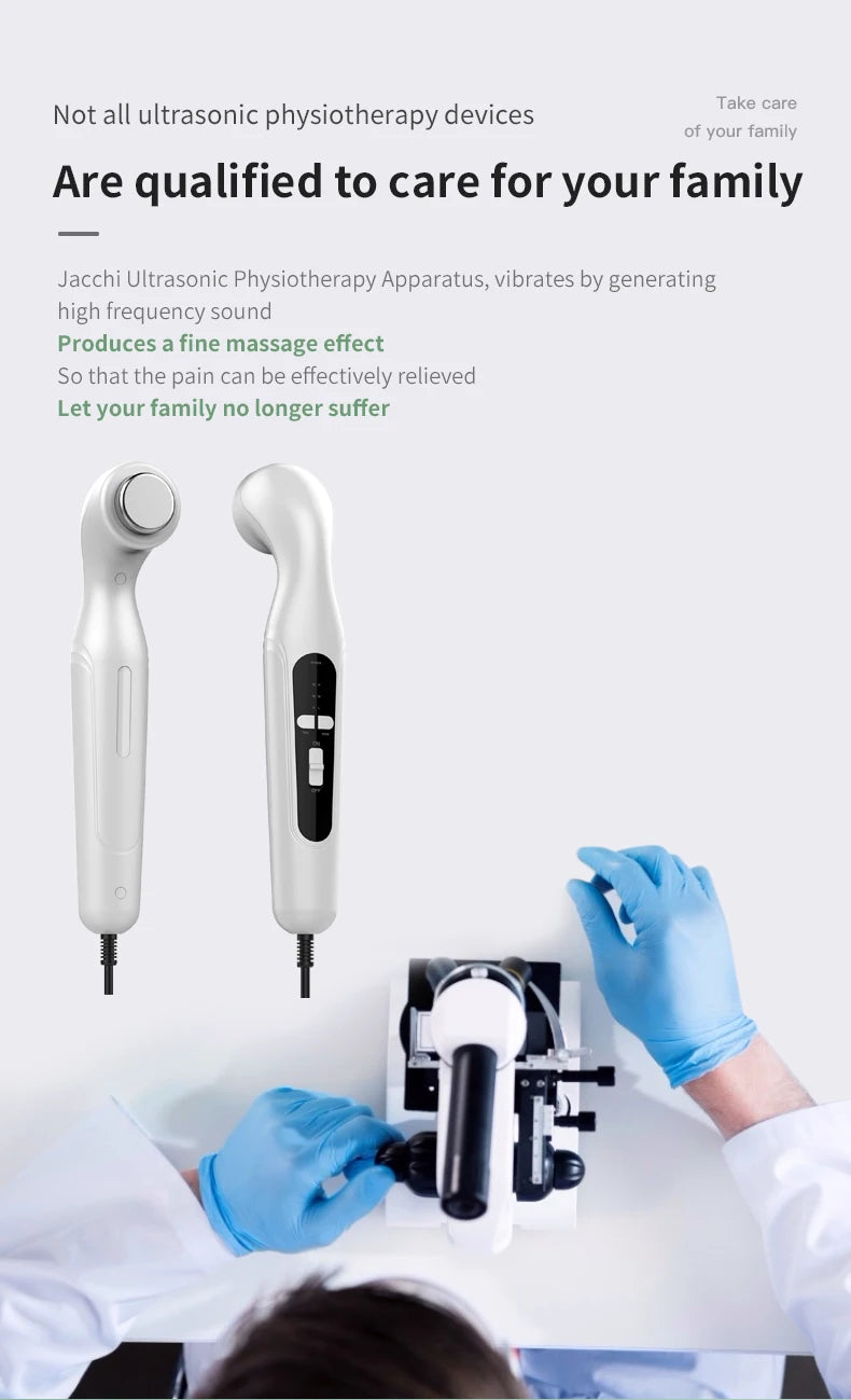 Ultrasonic Therapy Machine 1.05 MHz Intensity for Pain Relief Device Ultrasound Physiotherapy Muscle Joints Massager No Drug Use