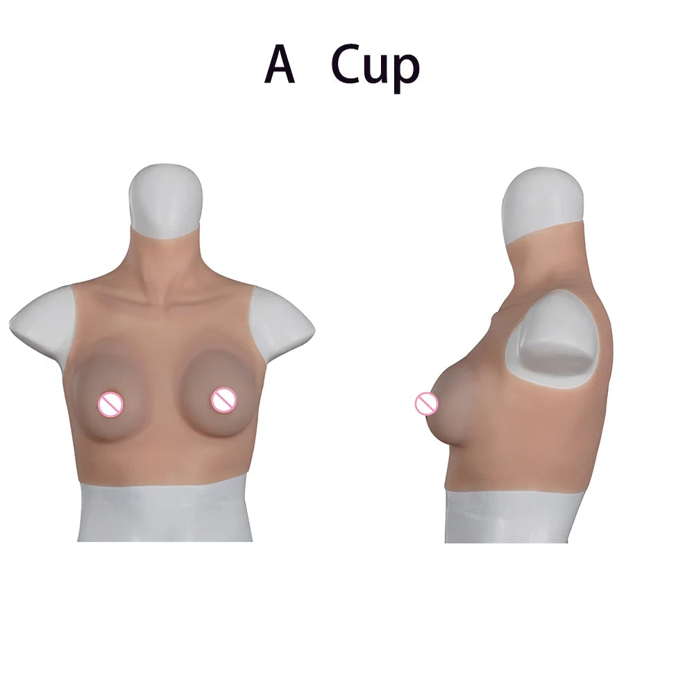 Tgirl Cosplay for Men Fake Silicone Breast Forms Huge Boob A/C/D/G/H Cup Transgender Drag Queen Shemale Cosplay
