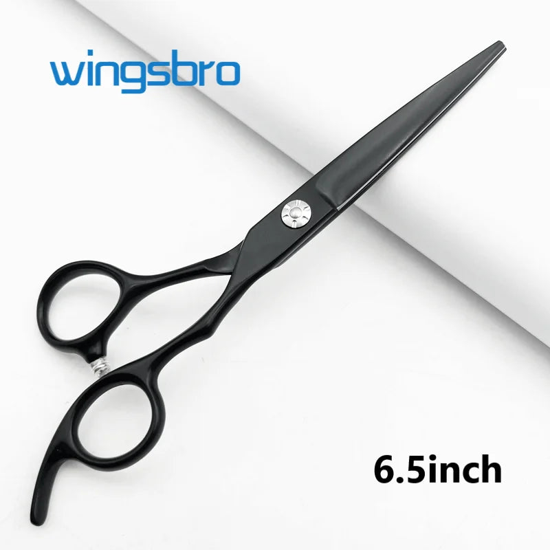 wingsbro Professional Barber Shop Scissors, 6.5/7.5/8.5 Inch Premium Stainless Steel Hairdressing Scissors, Straight Scissors