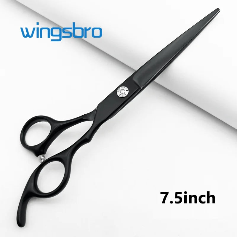 wingsbro Professional Barber Shop Scissors, 6.5/7.5/8.5 Inch Premium Stainless Steel Hairdressing Scissors, Straight Scissors