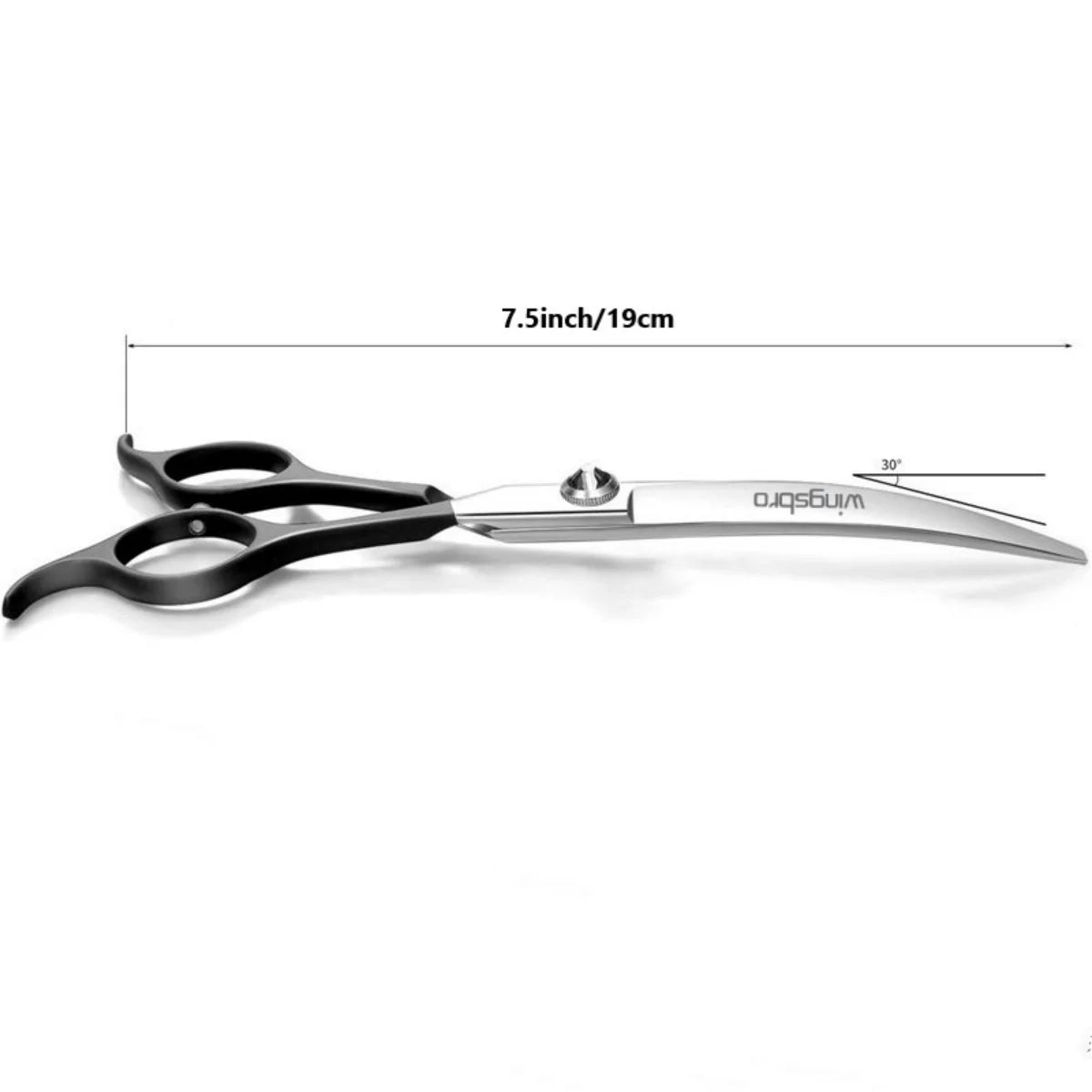 7 inch Dog Curved Grooming Shears Curved Thinning scissors Stainless Steel Dog Grooming Scissors For Pet