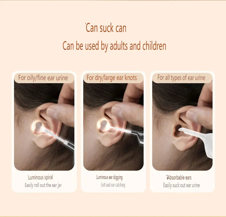 Electric Earpick for Children and Adults Electric Earpick for Earwax Ear Cleaner Earpick for Children