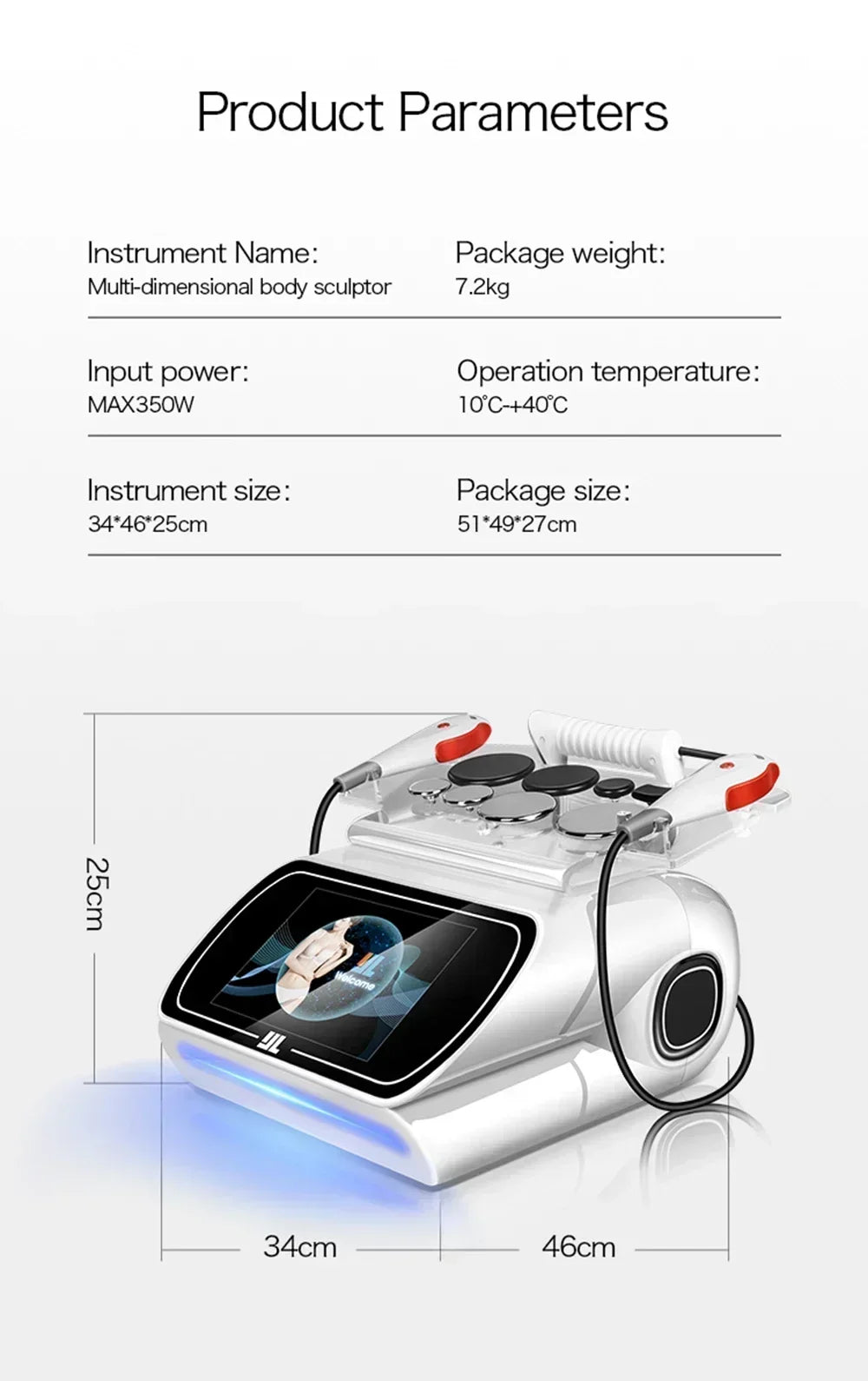 Portable 448KHZ Tecar Therapy RET CET Diathermy Body Sliming Machine Pain Relief Skin Tightening Deep Care 2024 NEW Massager