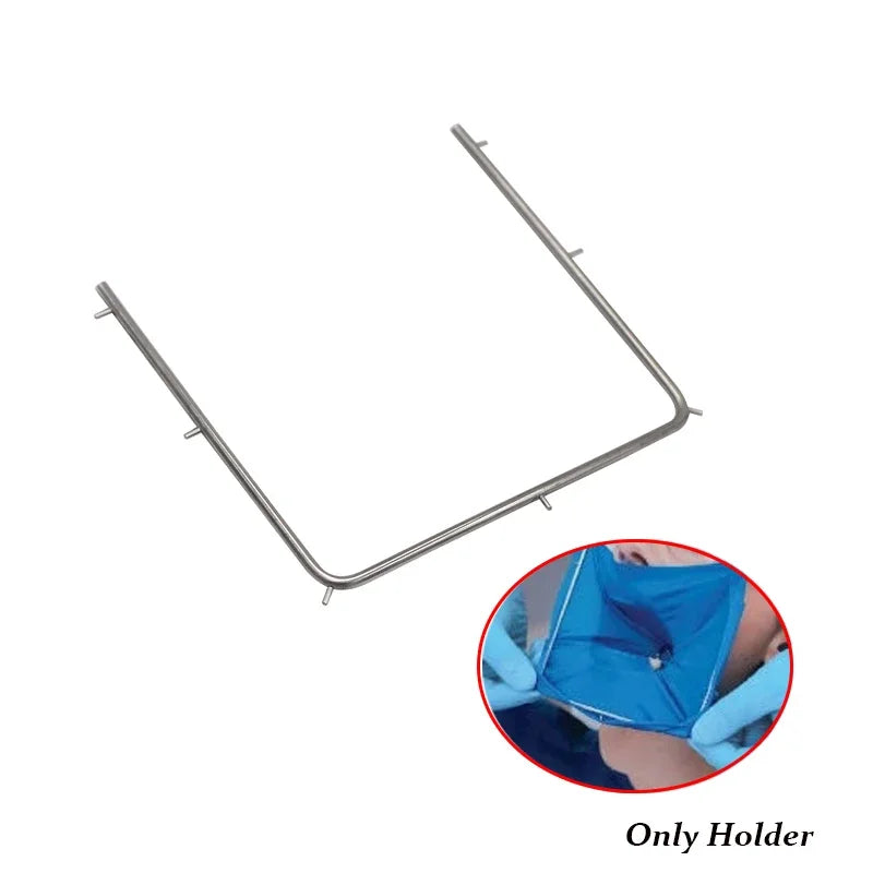 Stainless Steel Dentist Rubber Dam Frame Holder Instrument Autoclavable for Dental Lab Supplies