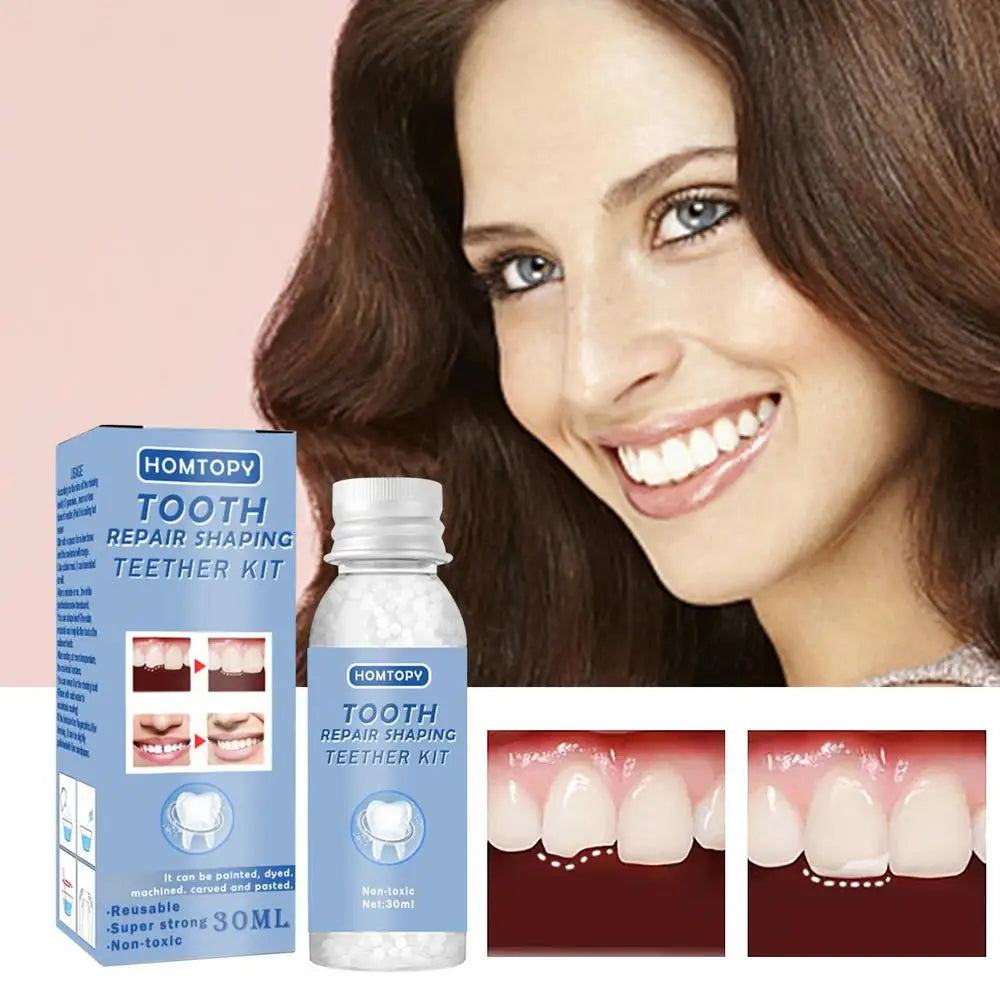 Oral Fake Teeth Filling Repair Temporary Tooth Filling Repair Kit Dentals Repair Beads Food Grade False Teeth Solid Glue