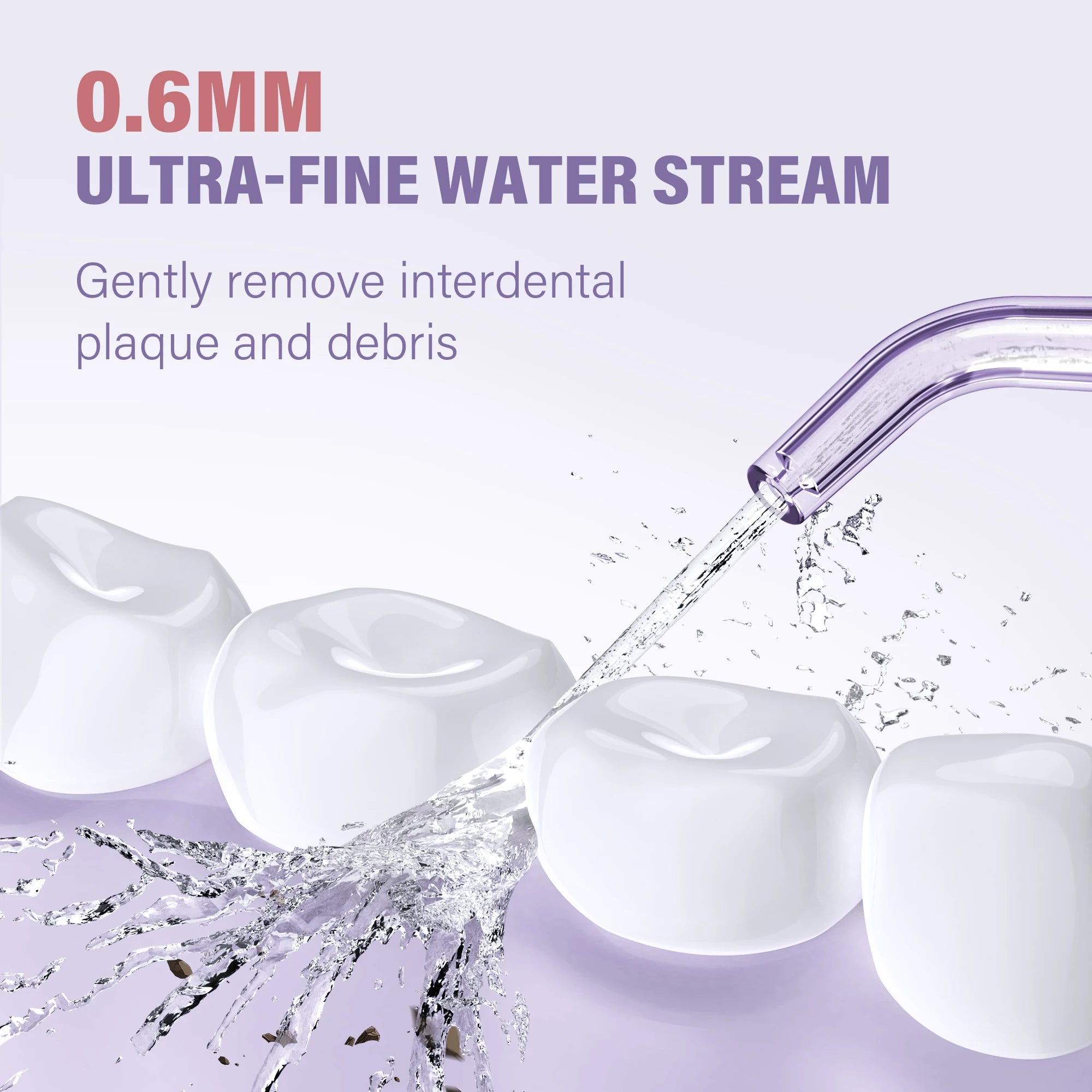 Sejoy Oral Irrigator for Teeth Cleaning Water Flosser Dental Cordless USB Rechargeable 4 Modes Teeth Clean Portable for Travel