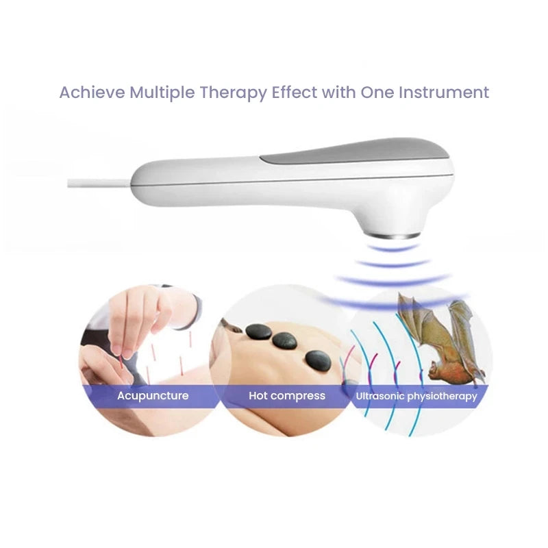 Ultrasonic Therapy Machine 1.05 MHz Intensity for Pain Relief Device Ultrasound Physiotherapy Muscle Joints Massager No Drug Use
