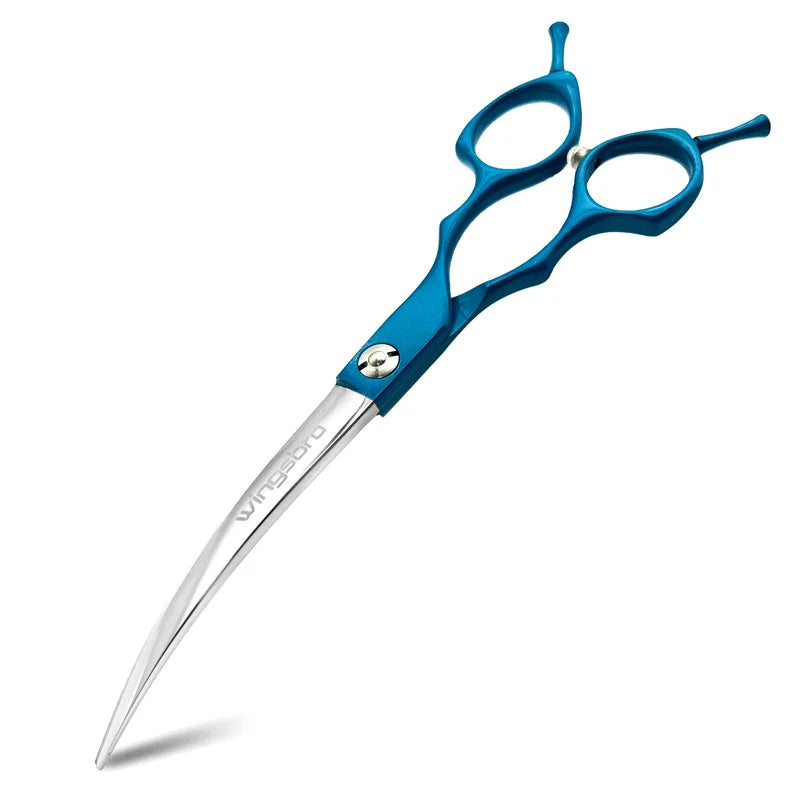 7 inch Dog Curved Chunkers Shears Curved Thinning scissors Stainless Steel Dog Grooming Scissors Special Designed For Pet