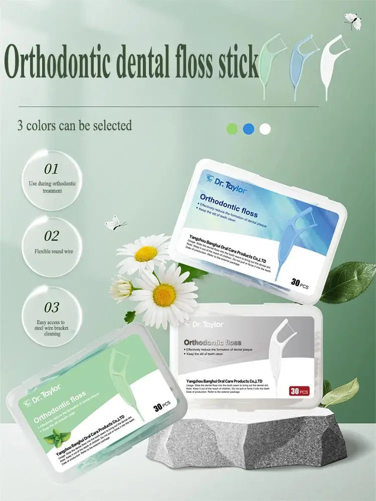30Pcs Dental Floss Water Pick Dental Dentistry Beauty Health Dental Products Tooth Pick Interdental Brushes Dental Supplies