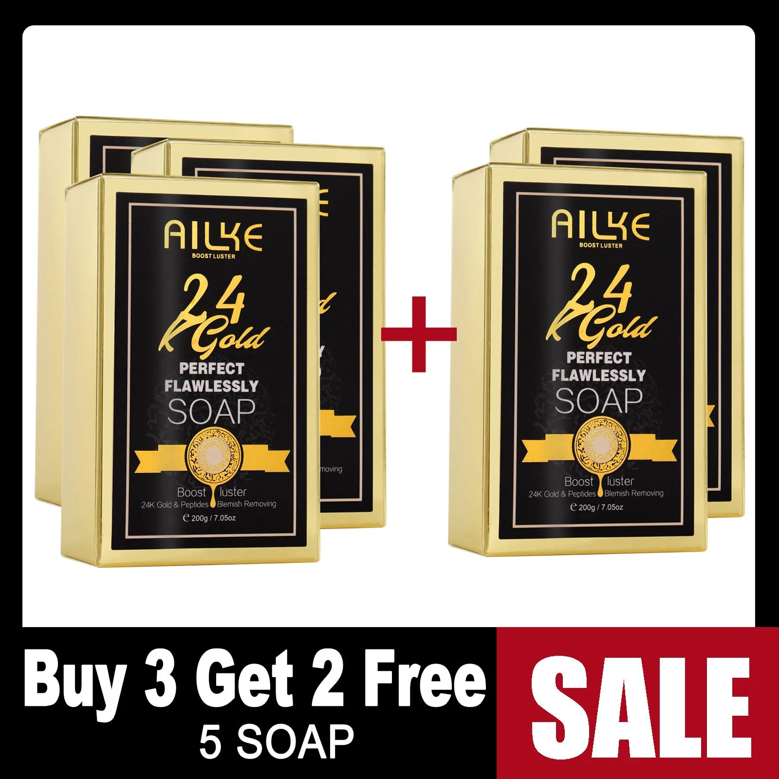 AILKE 24k Gold Flawlessly Body Oil, Natural Plant Oil For All Skin Type, Skin Moisturizer, Reduce Spots, Smoothing, Brightening