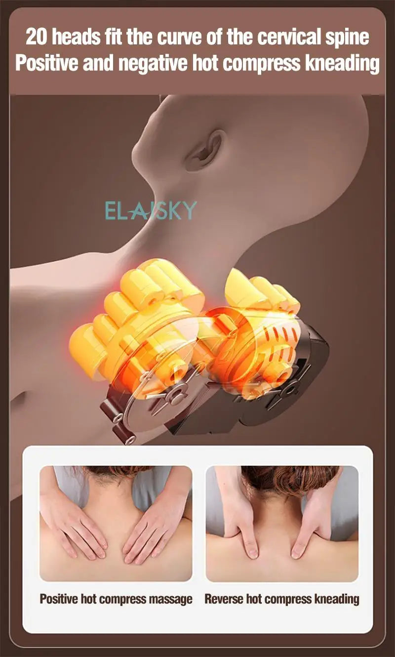 Massage Mattress Electric 110V-220V Vibrating Heating Infrared Massager Cushion For Neck Back Foot Full Body Pain Stress Relief