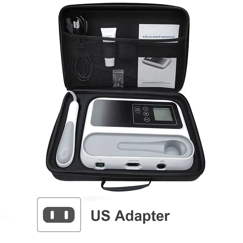 Ultrasound Physiotherapy Machine for Muscle&Joints Pain Relief Stimulator Massage Ultrasonic Therapy Instrument with Storage Bag