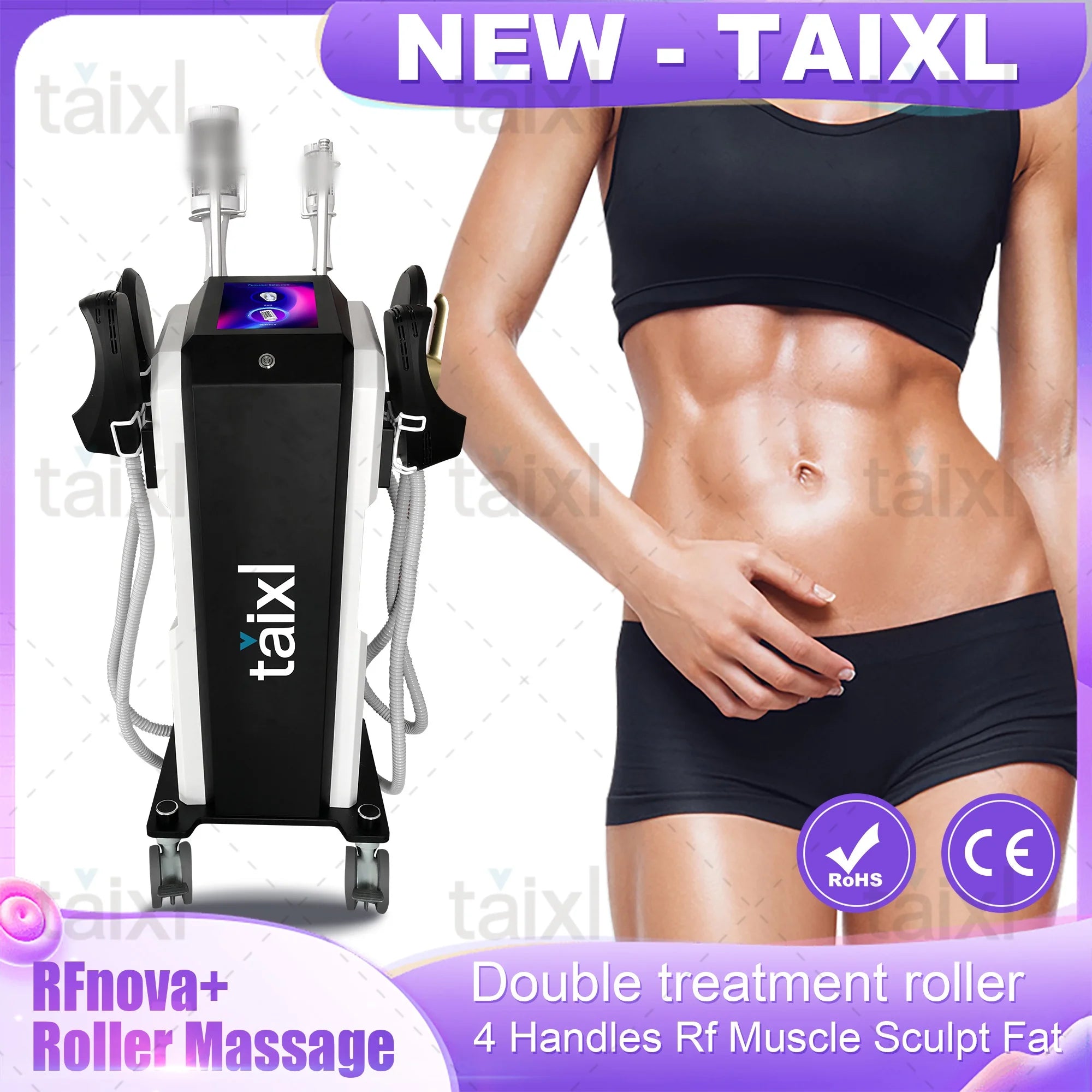 Inner Ball Roller Machine Neo RF Body Sculpt Machine Vacuum Inner Ball Roller 360 Degree Rolling Cellulite burning
