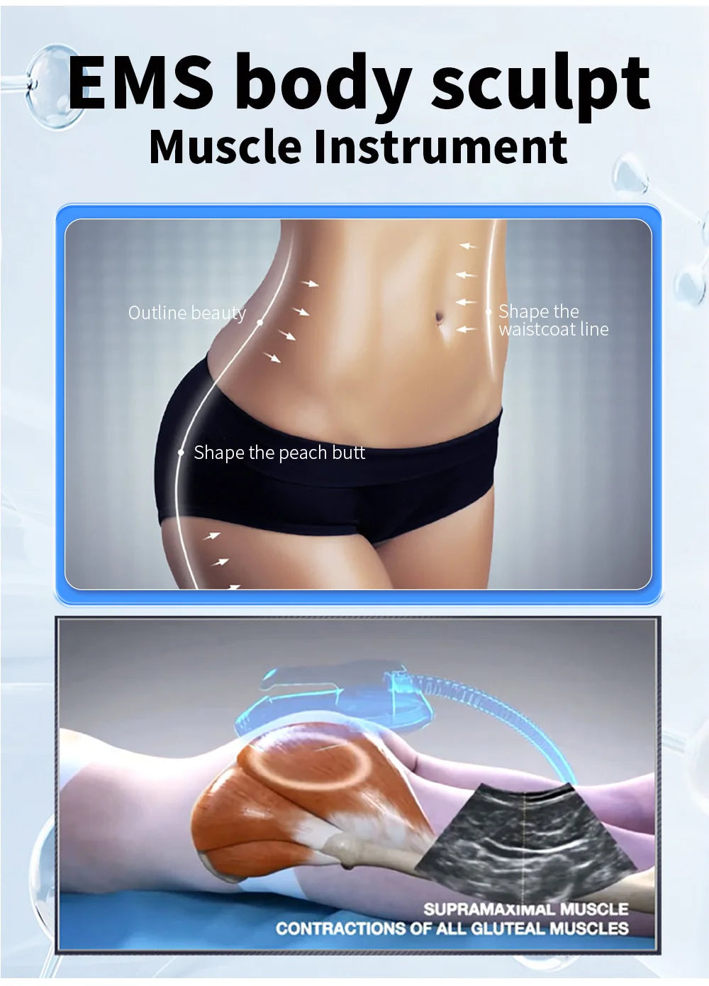 Myoslim Body Slimming Machine Building Muscle Stimulator Hip Buttock Lifting Myoslim Sculpt Body Fat Removal Equipment