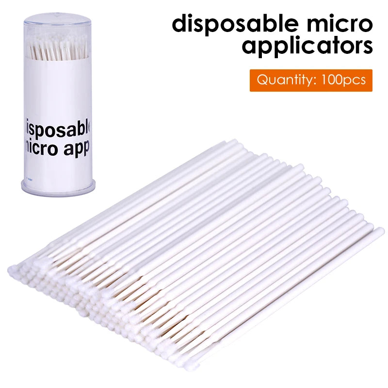 100pcs Dental Microbrush Disposable Supplies Applicators Stickers Micro Brushes Teeth Oral Care Clean Odontologia Extension