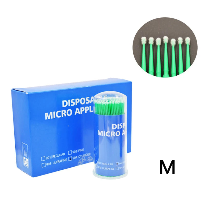 PIORPOY 100Pcs Dental Micro Brush Bottle Dental Disposable Micro Brushes Applicators Brush Teeth Oral Dentist Materials Dropship