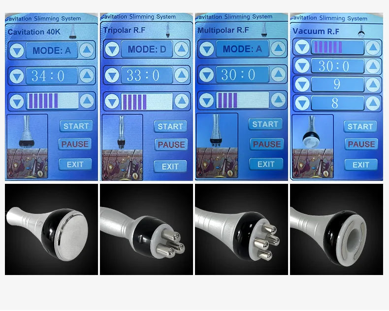 New 4 In 1 40k Cavitation Ultrasonic Body Care Tool