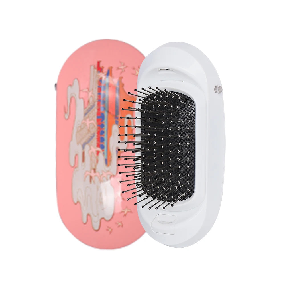 New Version Ionic Hairbrush Potable Negative Ions Dropshipping Niche Product Unique Massage Hairbrush Anti-static Hair Brush