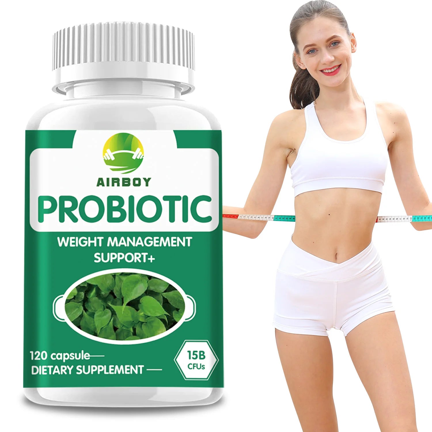 Probiotics Capsules - Bloating Relief, Weight Management, Supports Digestion & Gut Health - 120 Capsules