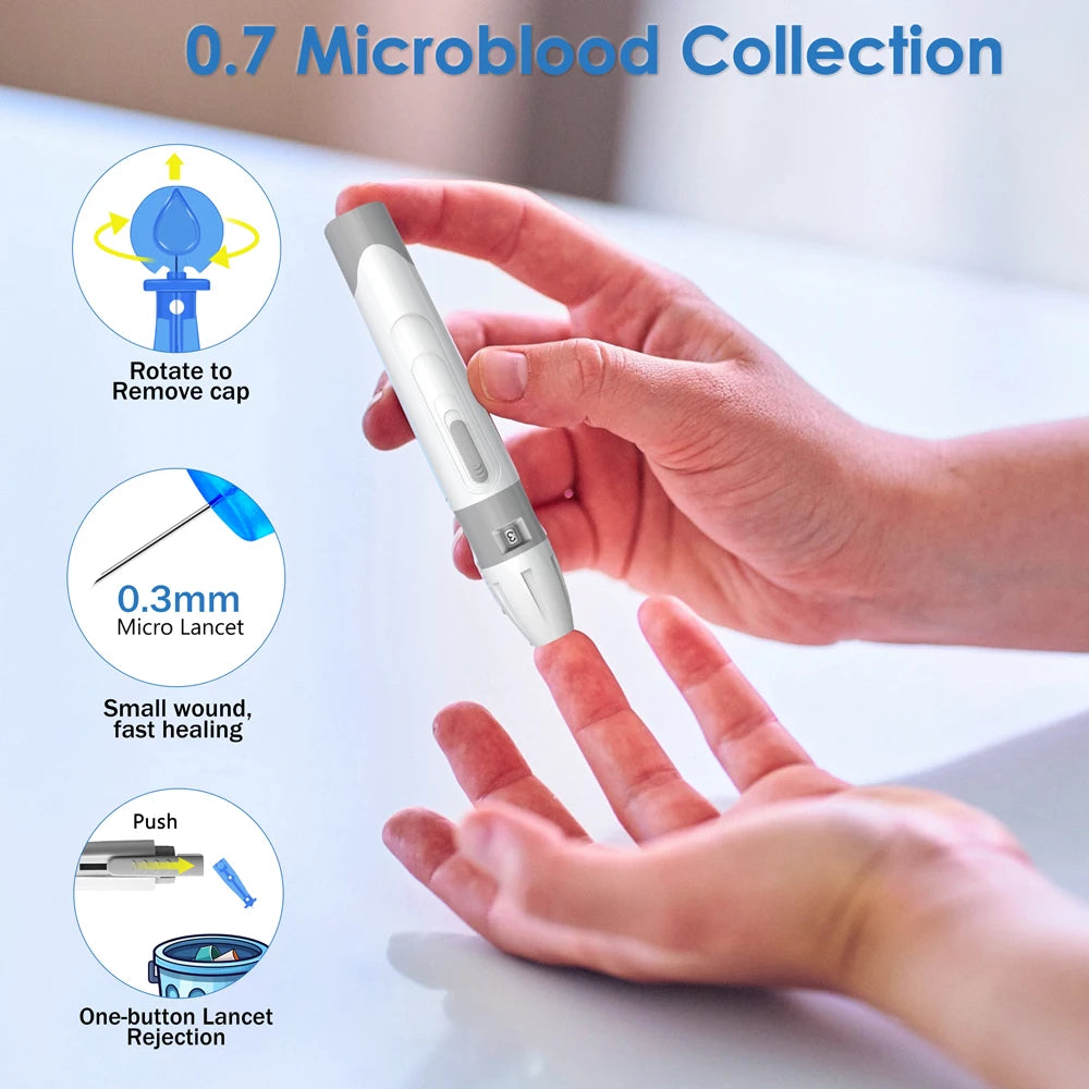 Blood Glucose Meter LinkSun G-425-3 Glucometer 50/100pcs Diabetes Tester Blood Sugar Monitor Digital Glucosemeter Complete Kit