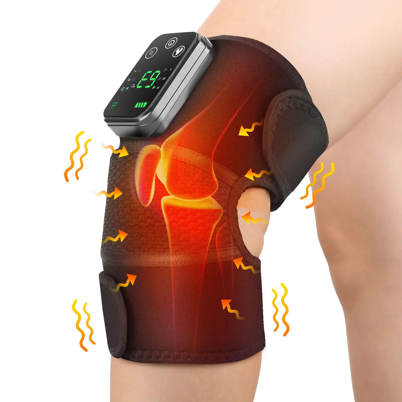 Electric Heating Vabration Shoulder Massage Brace Knee Shoulder Joint Fatigue Relief Vibration Massage Shoulder Elbow Brace