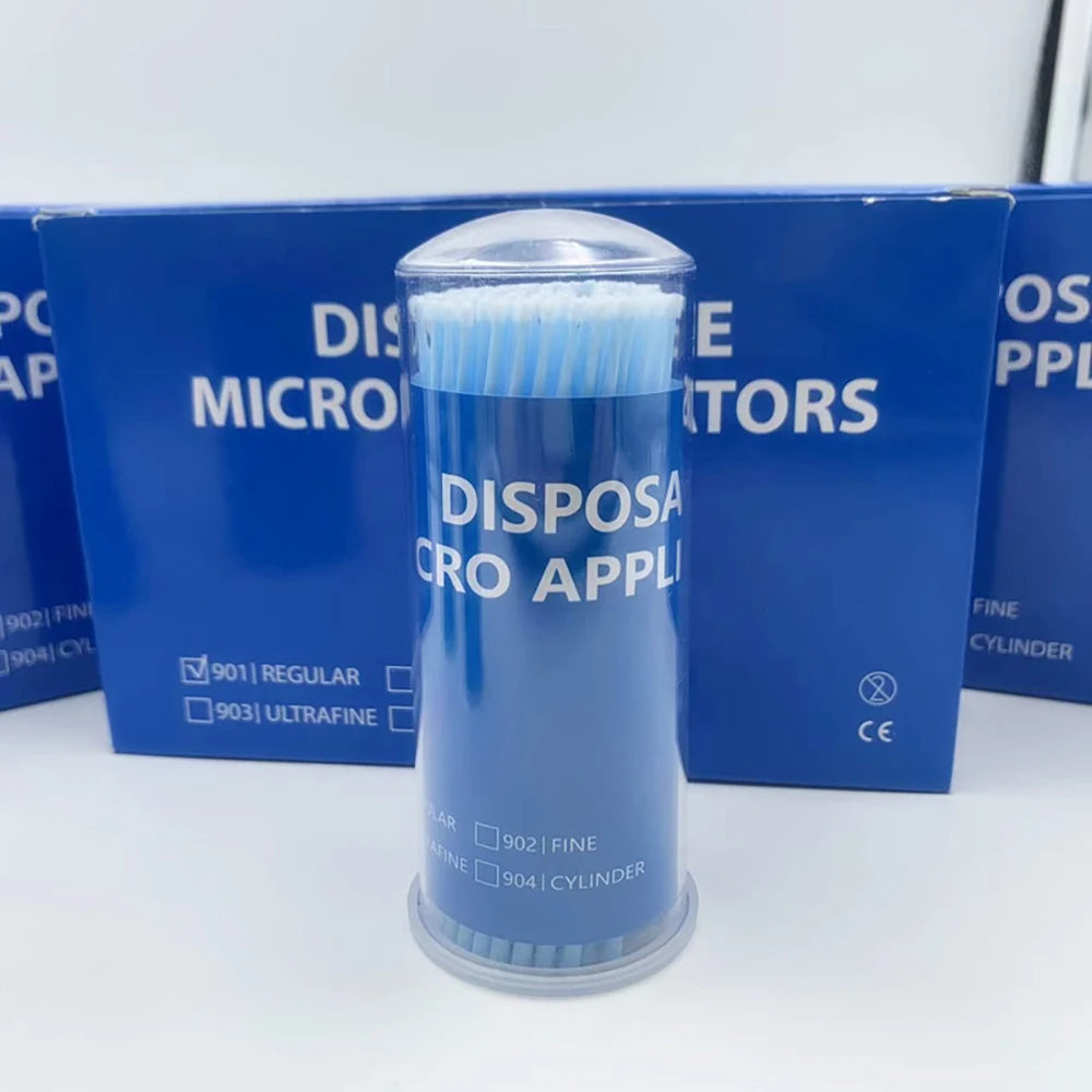 PIORPOY 100Pcs Dental Micro Brush Bottle Dental Disposable Micro Brushes Applicators Brush Teeth Oral Dentist Materials Dropship
