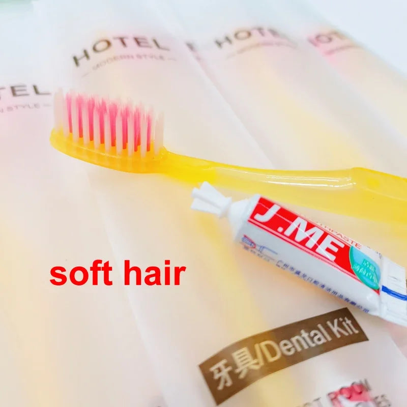 Hotel Supplies Travel Trip Dental Kit Disposable Toothbrush Toothpaste Sets Wholesale Independent Packing