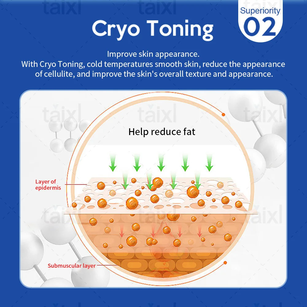 Portable non-invasive cold and heat therapy machine EMS facial beauty machine for facial lifting and body slimming
